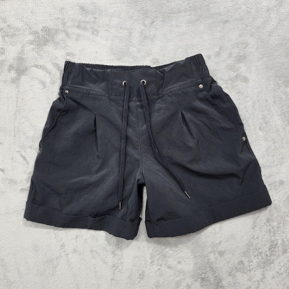 Mondetta Outdoor Project Shorts Womens XS Black 4" Inseam Cuffed Hiking Walking
